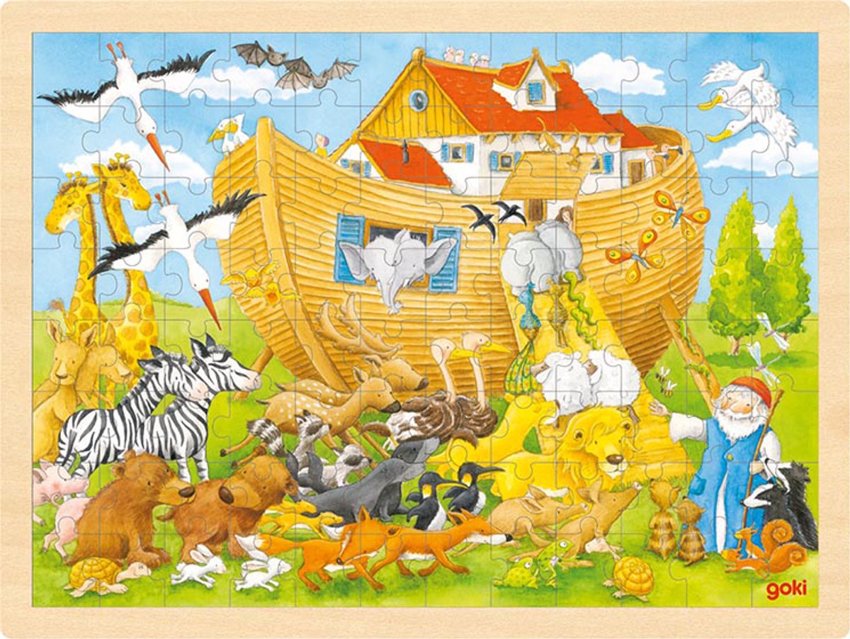 Goki Puzzel: bij de ark van noah 96-delig