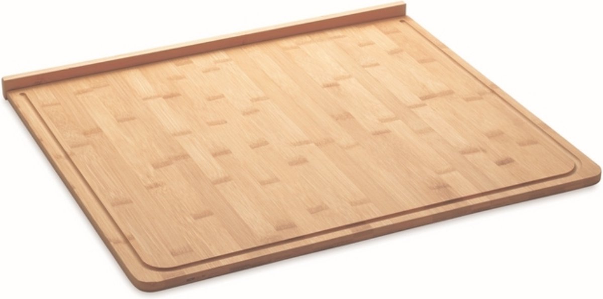 Snijplank Hout - Bamboe - Snijplank Met Rand - Werkblad Keuken - Aanrechtblad - Modern Hakblok - 46x53x1.8 CM