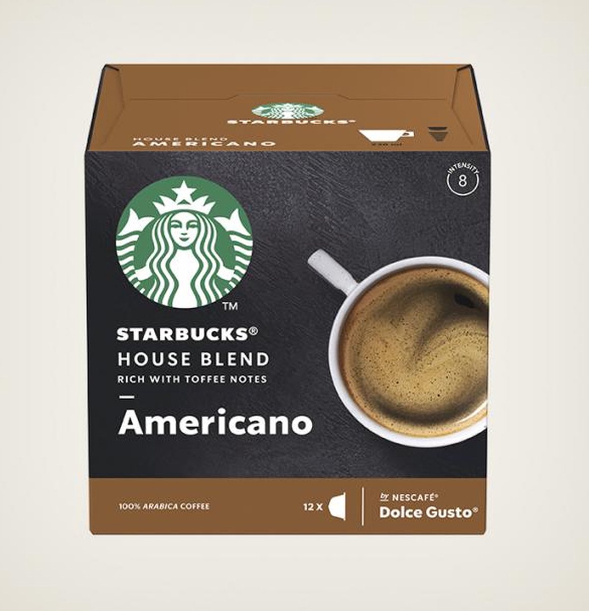 Koffiecapsules compatibel met NESCAFÉ® Dolce Gusto® Starbucks House Blend Americano, 12 pcs.