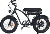 Bol.com WINDGOO F5 - FATBIKE - E Bike - 250W - 15Ah - APP - 25KM/H -Duo Zadel - BLACK aanbieding