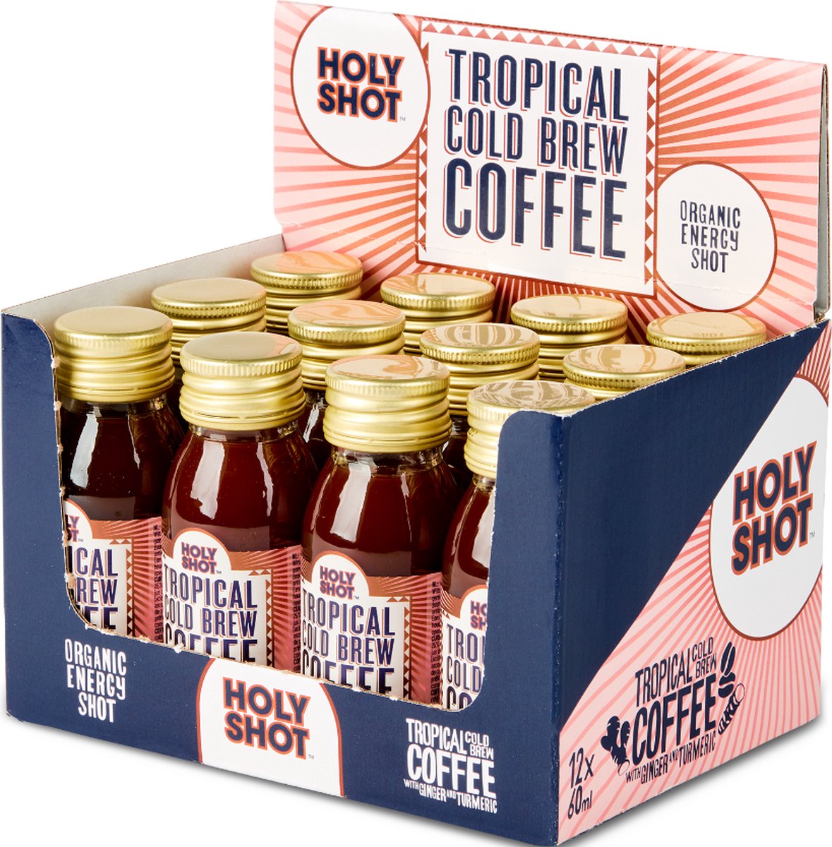 Goedkoopste Holy Shot | Tropical Cold Brew Coffee | 12 Stuks | 12 x 60 ml