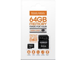 Road Angel SD kaart SD64 - Geschikt voor de Road Angel dashcams - 64GB