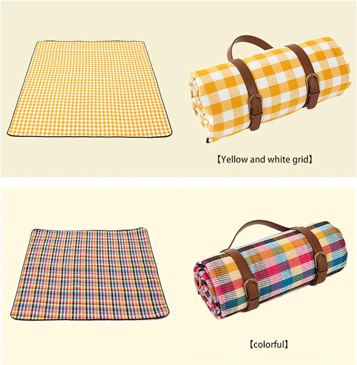 Picknickkleed - Waterdicht - 200x200 cm - Buiten - Opvouwbaar Picknickkleed - Buitenkleed - draagbare stranddeken zandvrij - Picknickdeken - Voor camping/park/tuin/strand/picknick/wandelen/barbecue — cadeau in Sport & Outdoor - foto 6