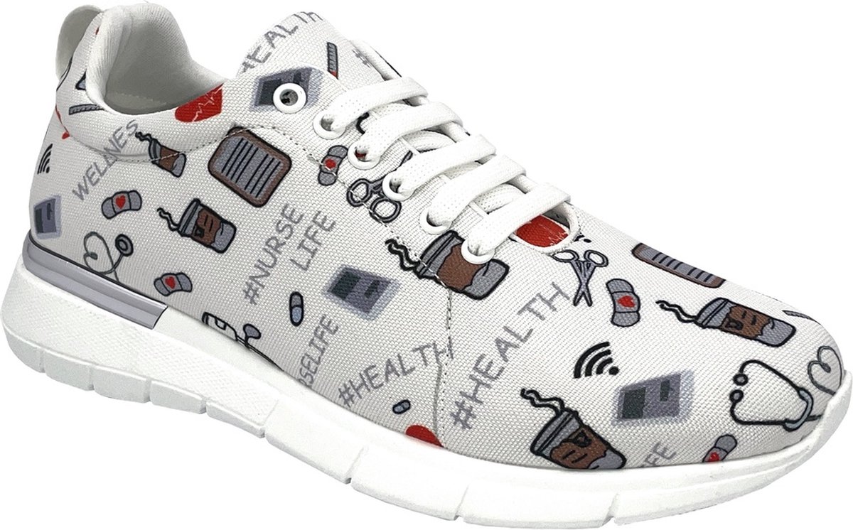 AWC Footwear Damen Sport Sneaker 15370 Easy Weiß/Nurse-38