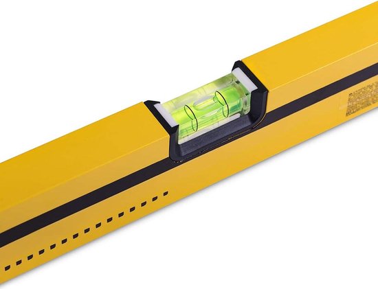 HARDY WORKING TOOLS Waterpas, horizontaal, verticaal, hoeklibel, lengte 100 cm, serie 42, geel, A0730-421000