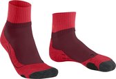 FALKE TK2 Explore Short dames trekking sokken kort - donkerrood (merlot)