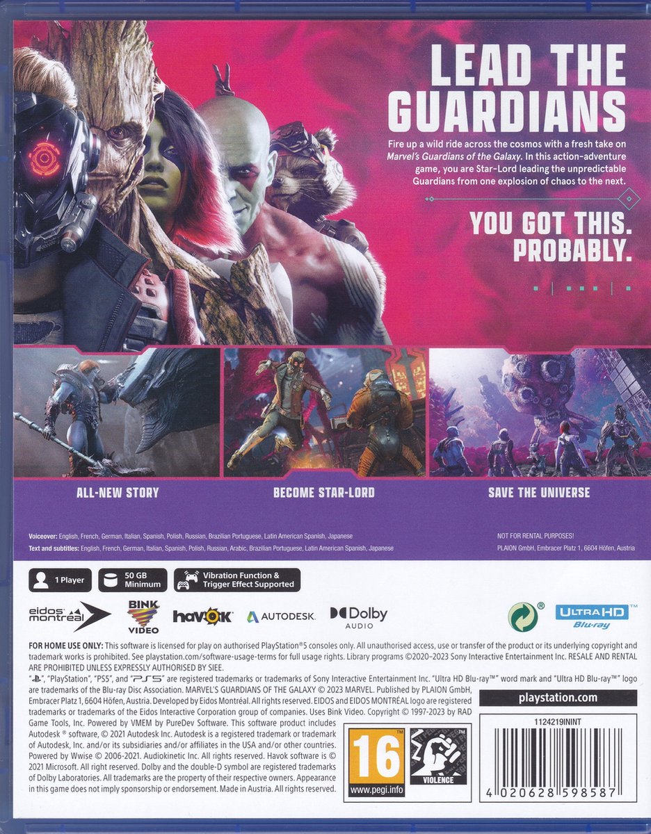 Marvel's Guardians of the Galaxy