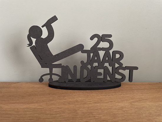25 jaar in dienst - Vrouw - 25 jaar jubileum cadeau - 25 jaar in dienst