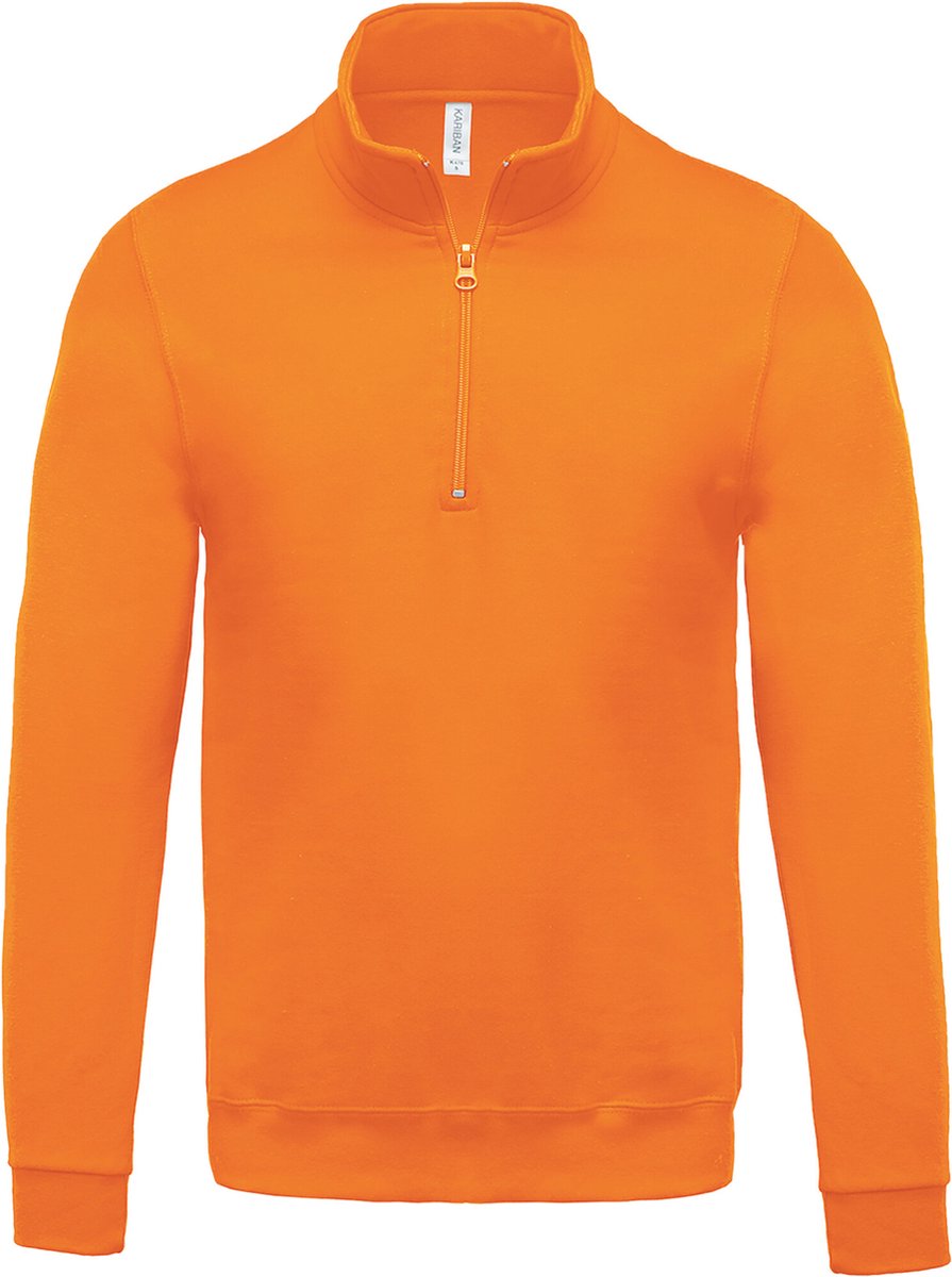 Kariban Sweater met ritskraag K478 - orange - XXL