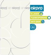 AIRPRO By Widex 6 laagse strijkdeken GIANT - 148 x 80 - Strijkmat - Strijkdeken voor op tafel - Tafelstrijkplank