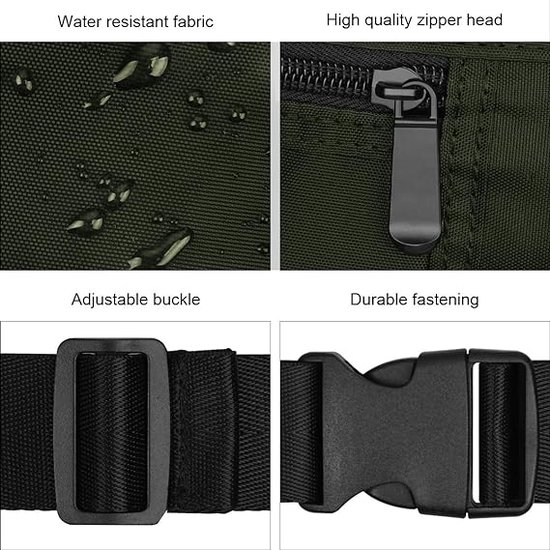 Waterfly Heuptas voor wandelen, met bidonhouder, hardlooptas, geschikt voor kamperen, klimmen, reizen, fietsen en hondenuitlaten (rood