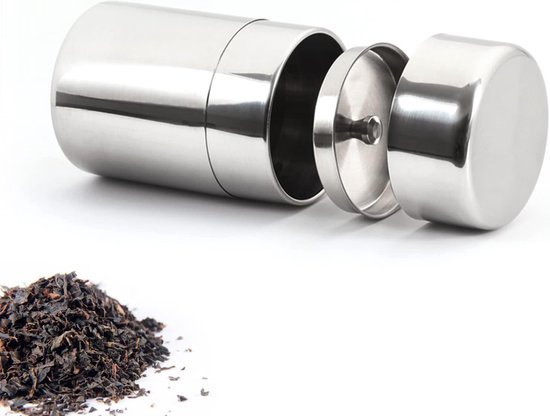 Theeblik wit met aroma deksel | Theeblikken en glazen potten
