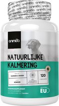 Animigo Anti-Stres voor Honden - Natuurlijk kalmeringsmiddel - 120 kalmerende capsules - Bij angstig blaffen, vuurwerk of stress