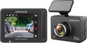 Kenwood DRV-A310W dashcam met opnamescherm en de dashcam zelf.
