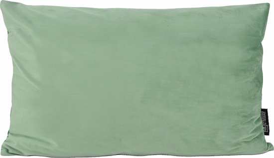 Velvet Groen Long Kussenhoes | Fluweel - Polyester | 30 x 50 cm