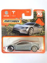 MATCHBOX TESLA ROADSTER 91-100 METALIC SILBER (1:64)