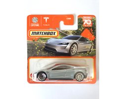 MATCHBOX TESLA ROADSTER 91-100 METALIC SILBER (1:64)