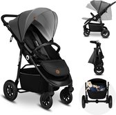 Bol.com Lionelo Natt - kinderwagen - verstelbare handgreep en verstelling van de rugleuning tot ligpositie - 5-punts gordel - gr... aanbieding