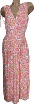 Dames Lange Zomerjurk / Strandjurk 808 One size S-XL roze