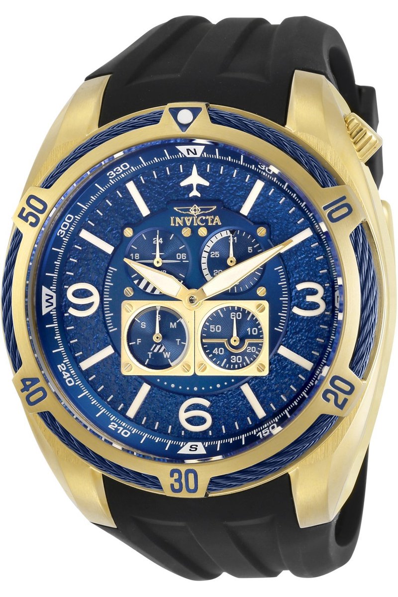 Invicta Aviator 30487 Quartz Herenhorloge - 50mm