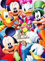 Peinture Diamond Disney Mickey Minnie Mouse Donald Katrien Duck Pluto Dingo 50x70 pierres carrées
