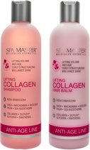 Spa Master Lifting Collagen Shampoo en Haarbalsem voor Krullend Haar - Voordeelverpakking - Krullen Verzorgingsset - 2 x 330ml