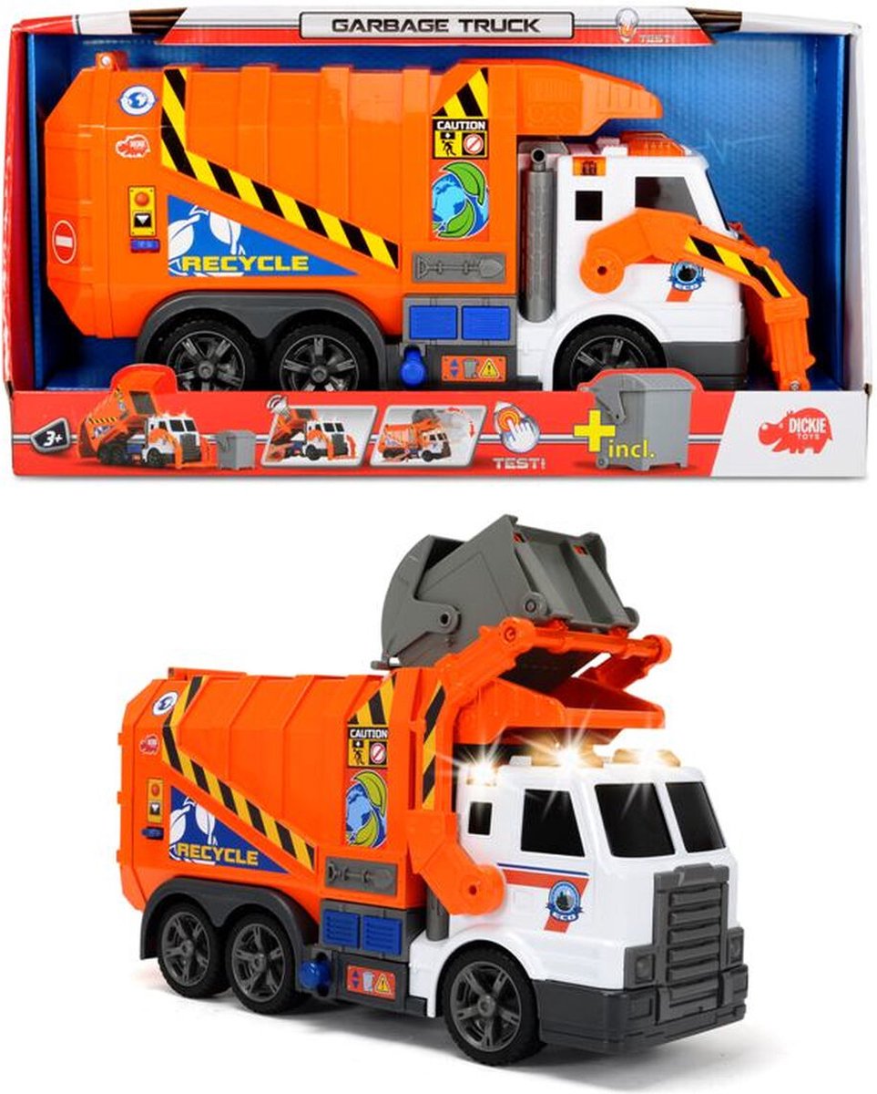 Dickie Toys Vuilniswagen - 46 cm - Geluid & Licht - Speelgoedvoertuig — afbeelding 15