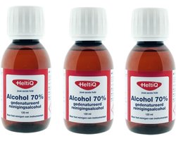 HeltiQ Alcohol - 70% - 3x120 ml