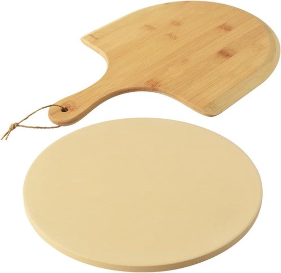 Foto: Krumble pizzaschep ovenschep pizzascheppen houten pizzaschep 53 x 315 x 1 cm lxbxh lichtbruin