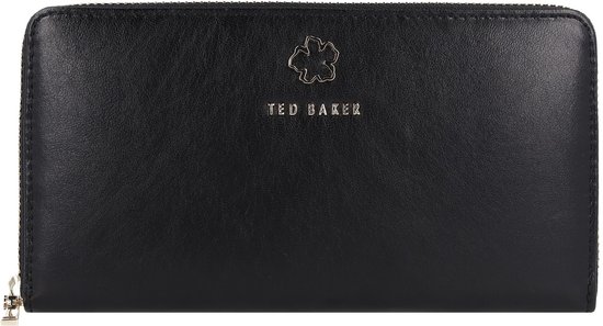 Ted Baker Portefeuille Zip Femme Cuir - Zwart