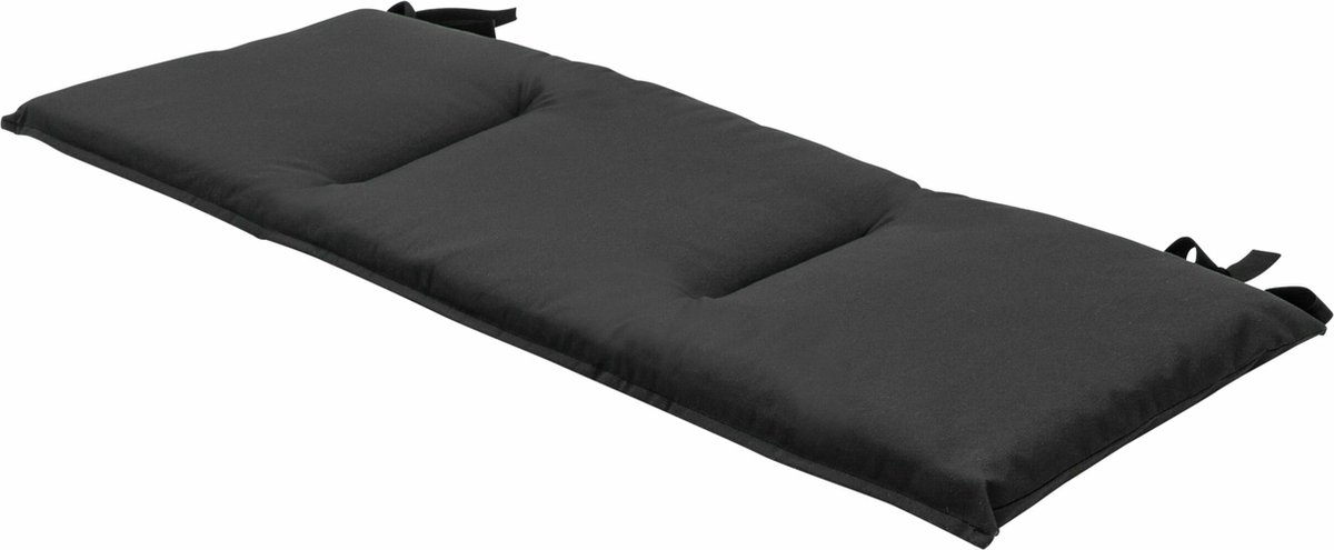 Madison - Bankkussen - Eco Phantom Black - 120x48cm - Tuinbankussen - Buitenbank - Tuinkussen - Zwart - Weerbestendig