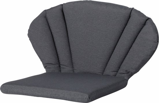 Coussin de Chaise Madison Elegance Panama 91 X 70 Cm Katoen Anthracite