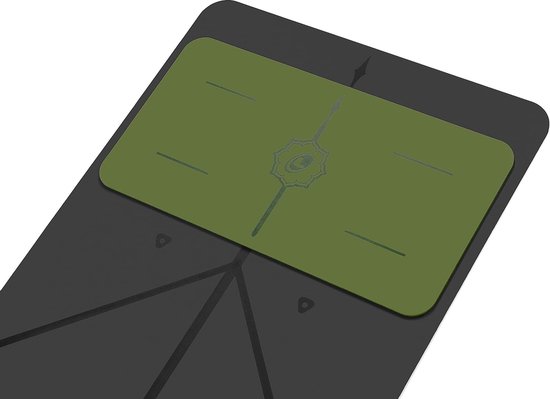 Yoga Pad - milieuvriendelijk en antislip yoga-kniekussen, ellebogen en handen - biologisch afbreekbare en krifvaste grip yogamat met uniek uitlijningssysteem — afbeelding 2