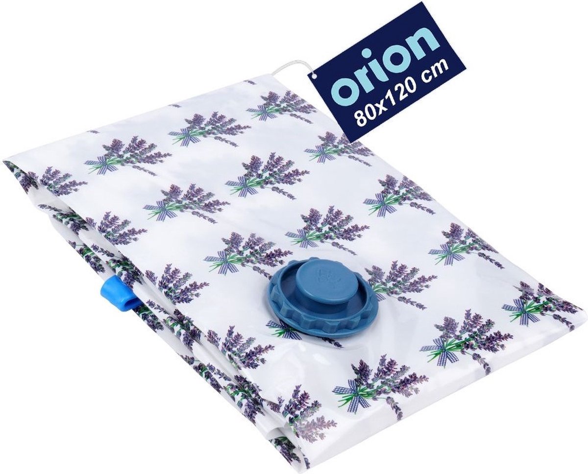orion group Vacuümzak voor Kleding en Beddengoed Lavendel 80x120 cm - Vacuümzakken,Vacuüm Opbergzak - Kledingzakken - Kussens - Dekbedden - Reiszakken veelkleurig