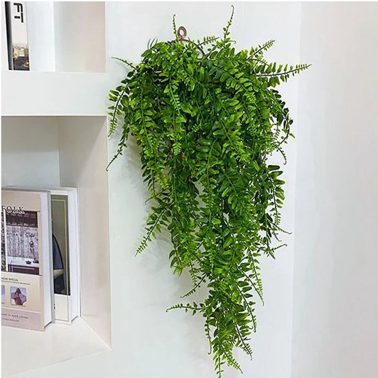 Boncy® Premium Kunstplant - Hangplant Groen Kunstplanten - Nep planten voor Binnen en Buiten - Kamer Decoratie - Nepplanten Kunst plant - Kunstbloemen