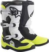 Alpinestars Youth Crosslaarzen Tech 3S Black/White/Fluor Yellow-38 (EU)