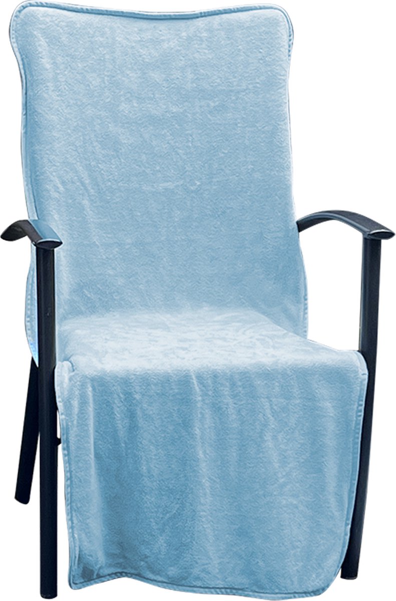 LINNICK Stoel Handdoek Microvezel 136x57cm + 15 - Stoelhoes - Sneldrogende Stoelhanddoek - Lichtgewicht Reishandddoek - Strandstoelhoes - Tuinstoel Handdoek - blue
