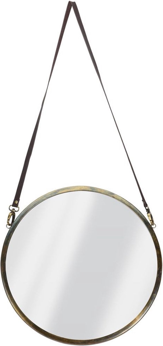 vilde Wandspiegel Gouden Rond 42 cm - Spiegel veelkleurig