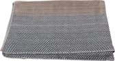 David Fussenegger plaid SAVONA gradient/herringbone 150x200cm gold/grey