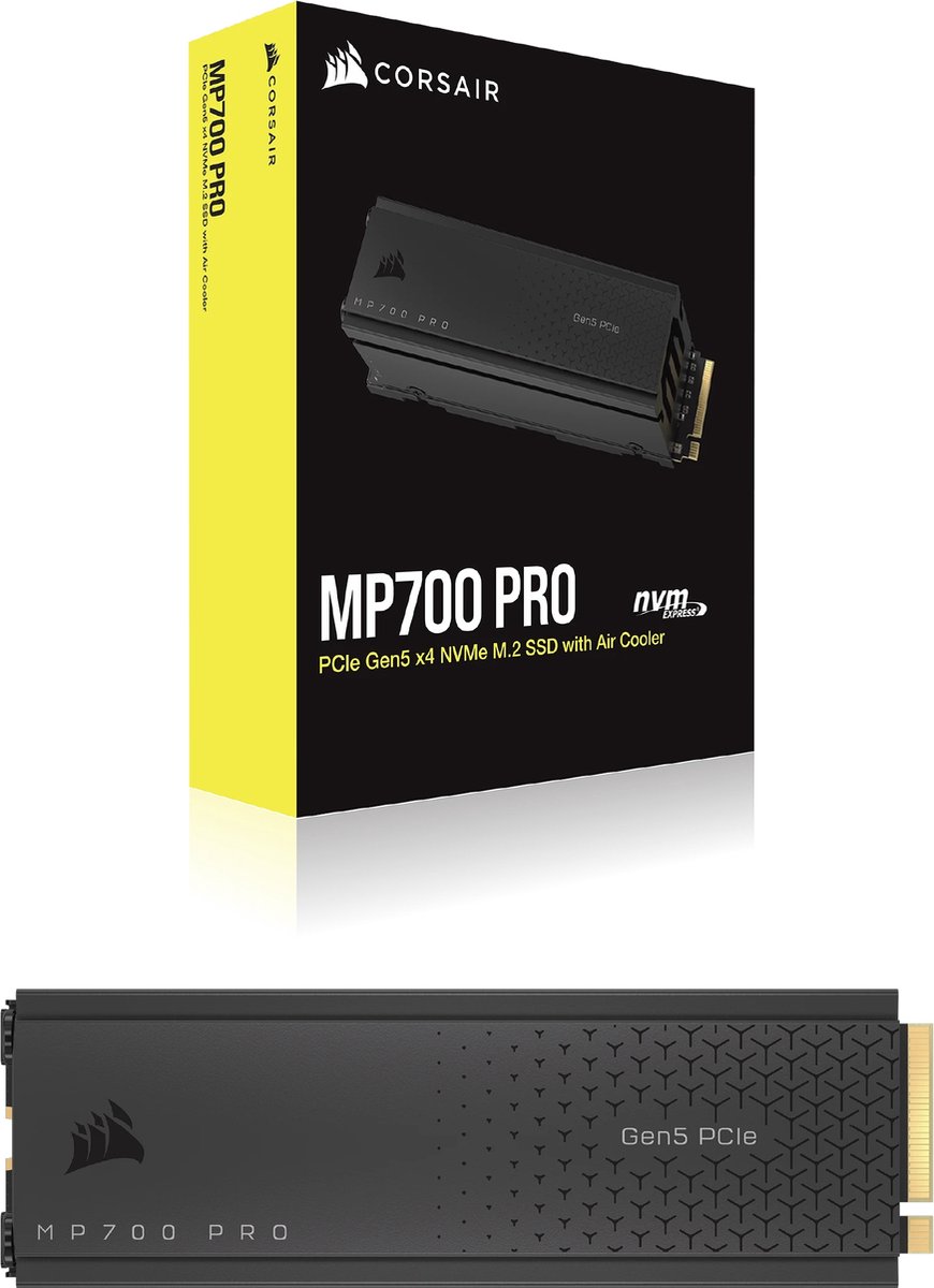 Corsair MP700 Pro 2TB (met koeler) - Interne SSD - M.2 - 2000 GB