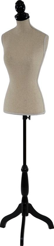 Paspop T220, vrouwelijke paspop torso, schuim ~ Crème