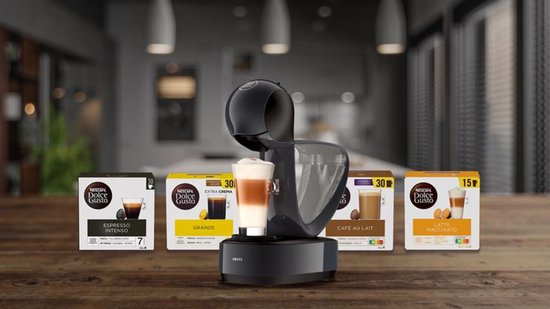 2x Krups KP123B NESCAFÉ Dolce Gusto Mini Me Koffiecupmachine Zwart/RVS 2x Krups KP123B NESCAFÉ Dolce Gusto Mini Me Koffiecupmachine Zwart/RVS