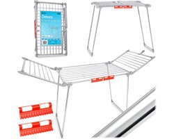 Debora opvouwbare staande wasdroger - RVS - 19 m