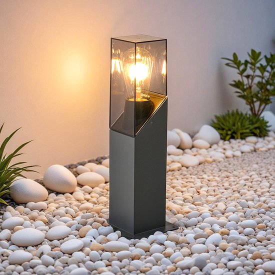 Industriële staande buitenlamp Jet - antraciet