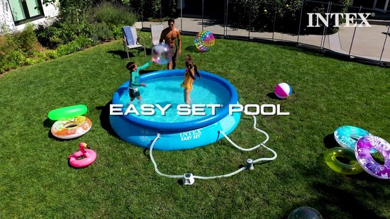Intex Easy Set Pool Set - Piscine gonflable - Ø 244 x 61 cm avec pompe à filtre