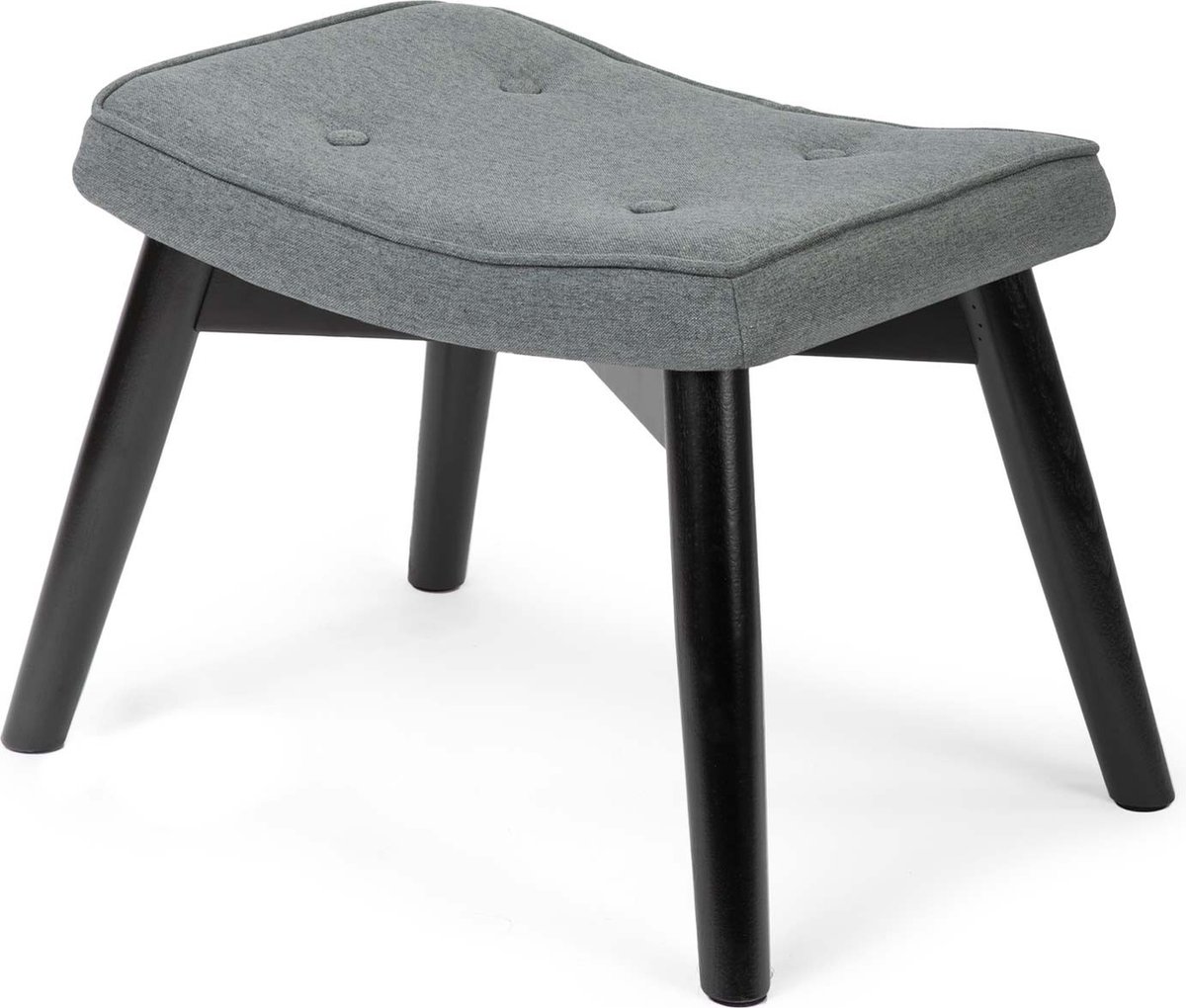 Sofotel Norse - Voetenbankje - Donkergrijze polyester bekleding - Scandinavische stijl
