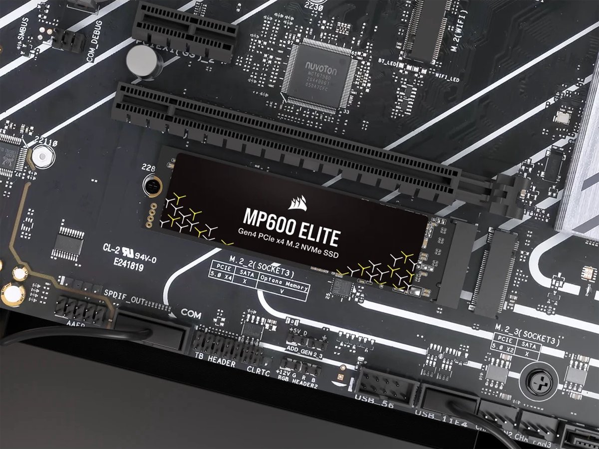 Corsair MP600 ELITE 1 TB ssd CSSD-F1000GBMP600ENH, PCIe Gen 4.0 x4, NVMe 1.4, M.2 2280