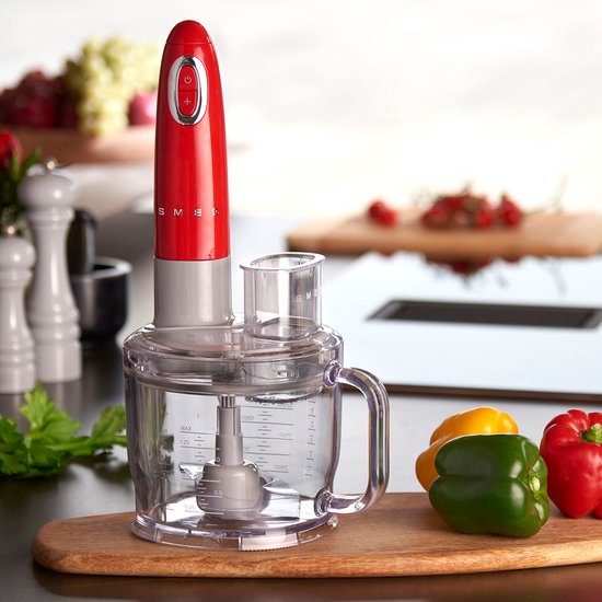 SMEG HBF03RDEU - Staafmixer - Rood - 700W - Met accessoires van SMEG — afbeelding 4