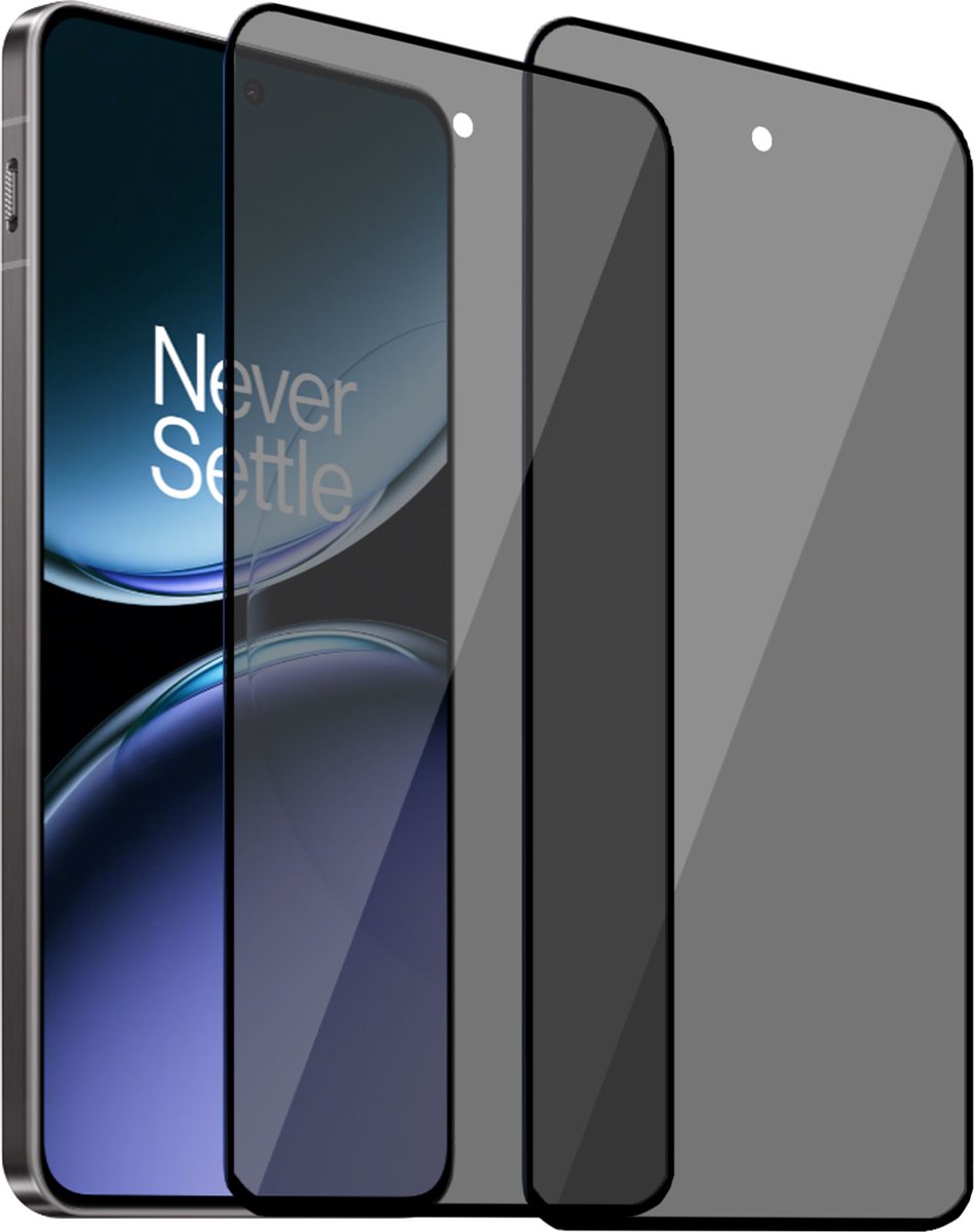 2x Geschikt voor OnePlus Nord 4 - Privacy Screenprotector - Beschermglas - Privé GuardCover