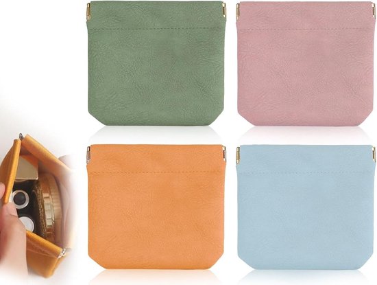 6 stuks mini-cosmeticaten, muntenbeurzen voor dames, ritssluiting, portemonnee voor kinderen, cartoon tas meisjes, etui voor munten, hoofdtelefoon, lippenstift, spiegel, Mixcolor